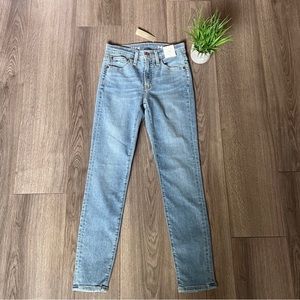 J. Crew 9 Inch Toothpick Jeans In Marine Wash Size 24